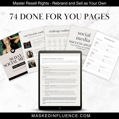 30 Day Social Media Challenge