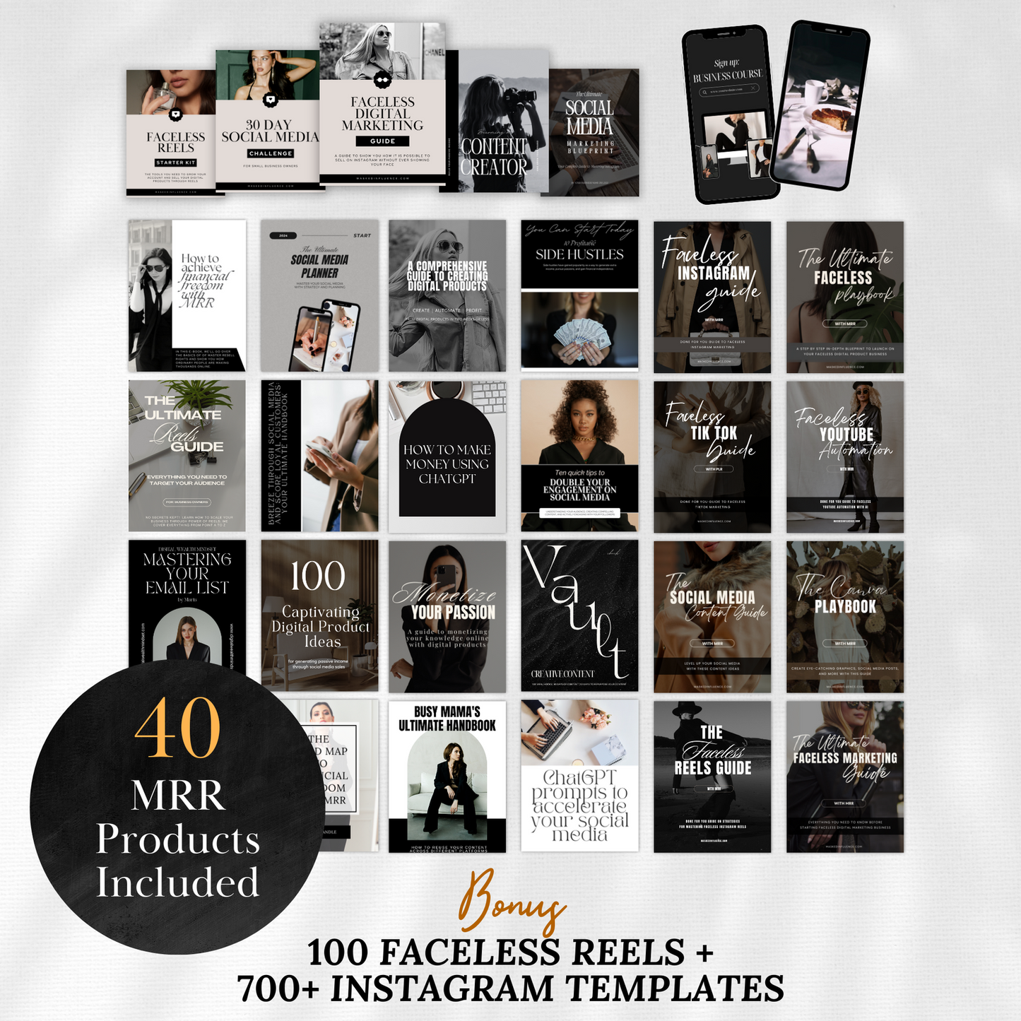 Simply Passive Course Bundle w/ 40 MRR Products INCLUDED
