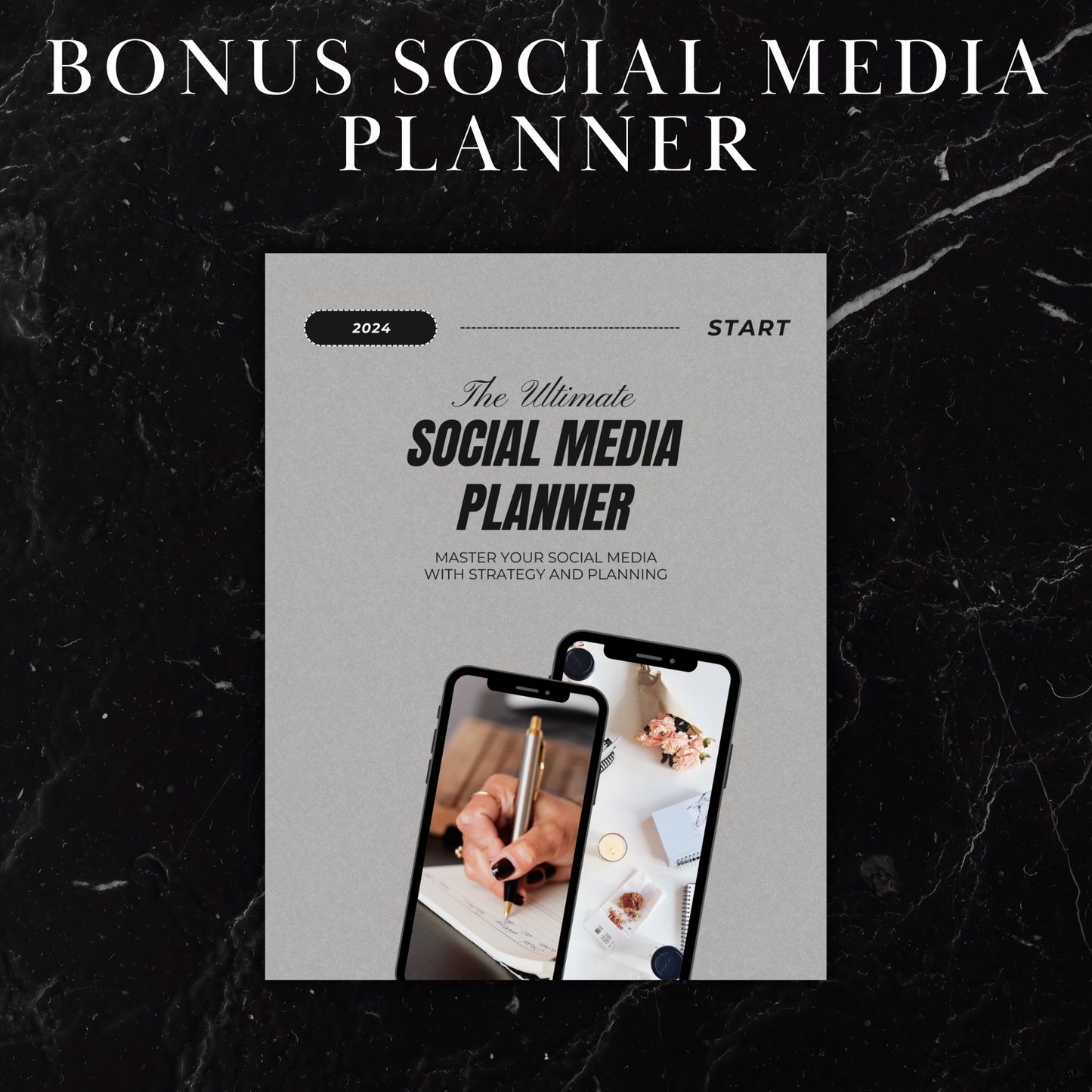 400 Dark Aesthetic Faceless Videos, 100 Boss babe Stories & Bonus Social Media Planner