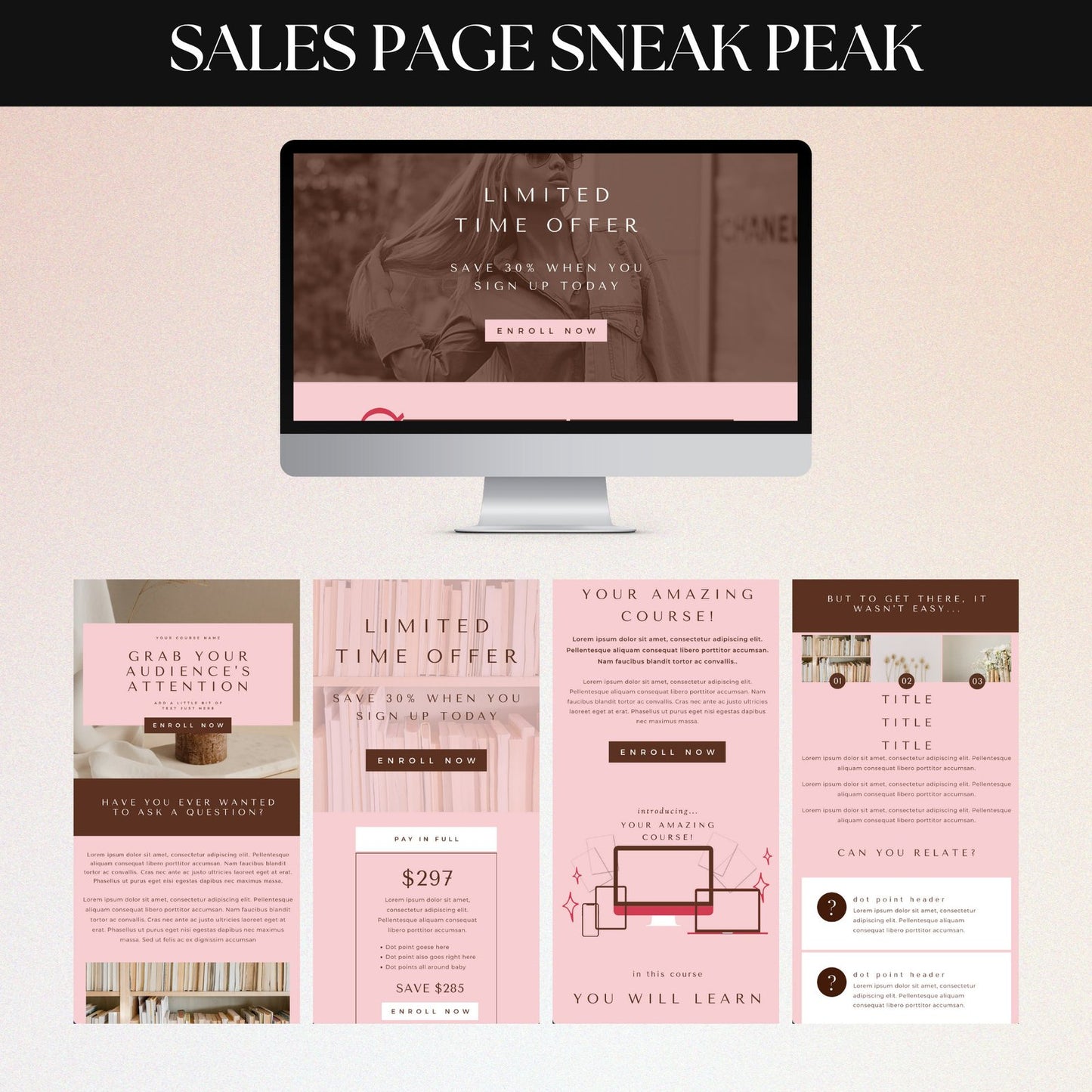 Course Creator Bundle (Pink Berry)