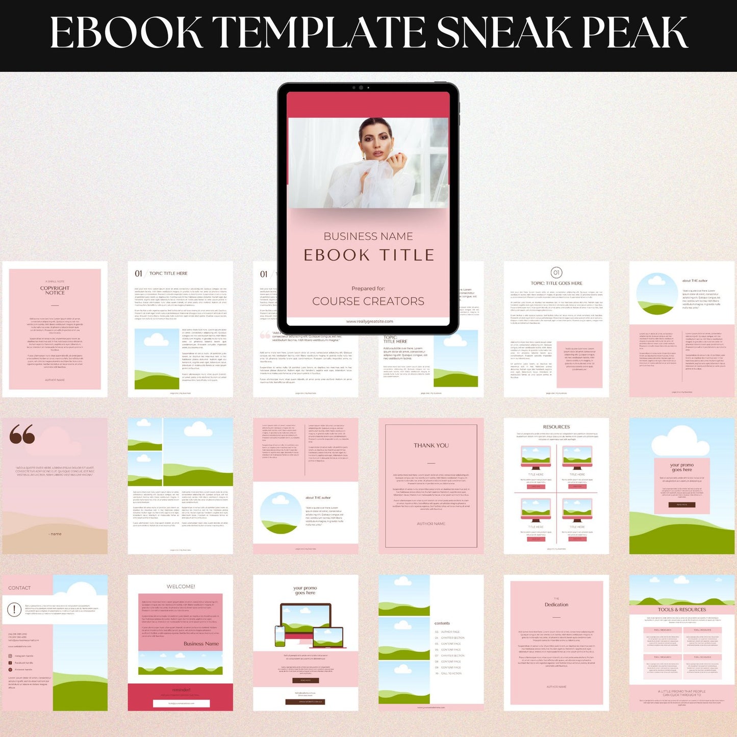 Course Creator Bundle (Pink Berry)