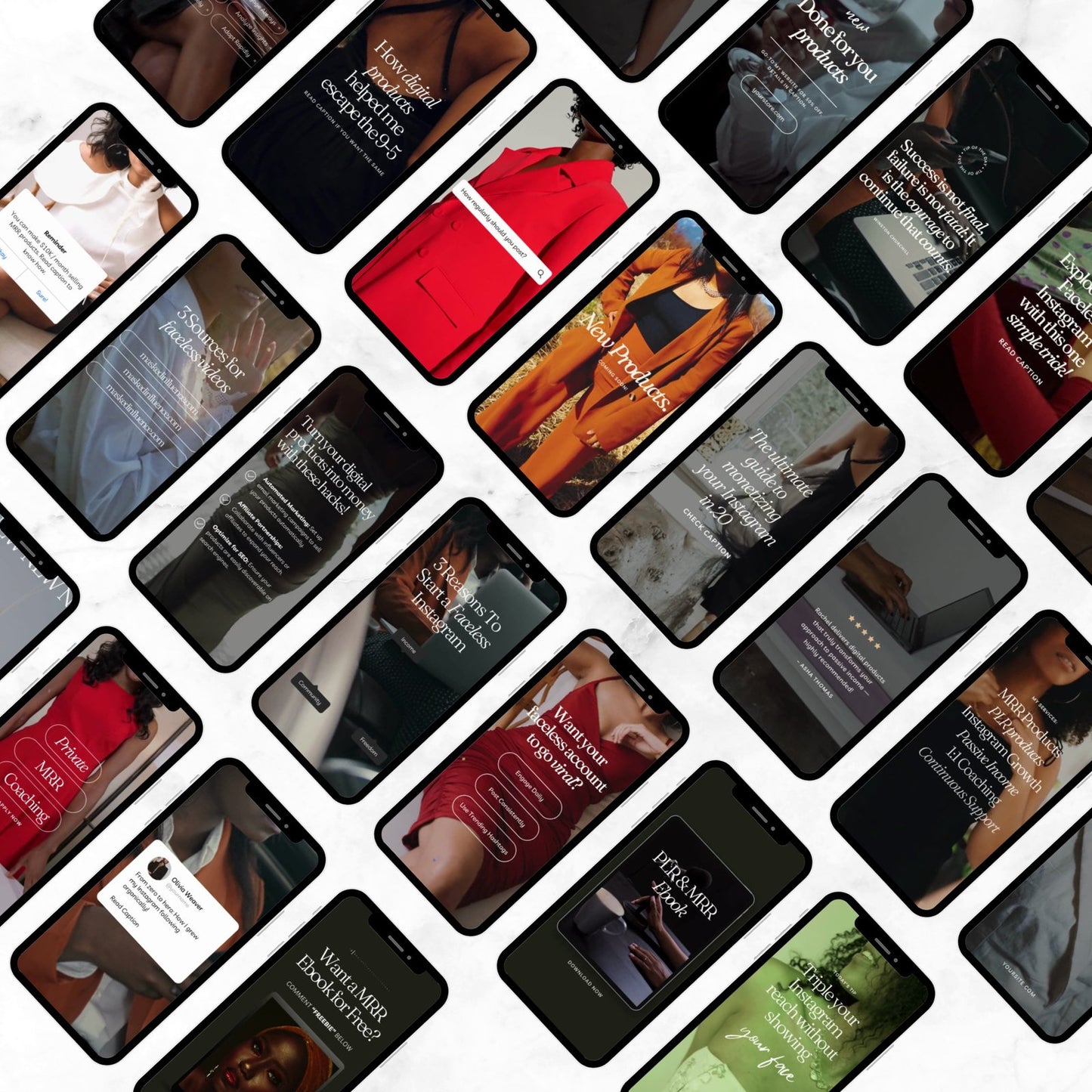 30 Black Girl Faceless Videos w/ Content & Bonus Social Media Planner